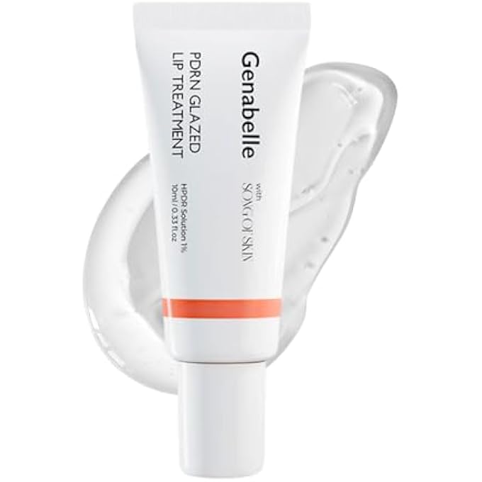 Genabelle PDRN GLAZED LIP TREATMENT  HYDRATING & PLUMPING LIP BALM WITH PDRN & PEPTIDES FOR SOFT, GLOSSY LIPS  INTENSIVE LIP REPAIR & MOISTURE LOCK- 0.33 FL OZ - Image 1
